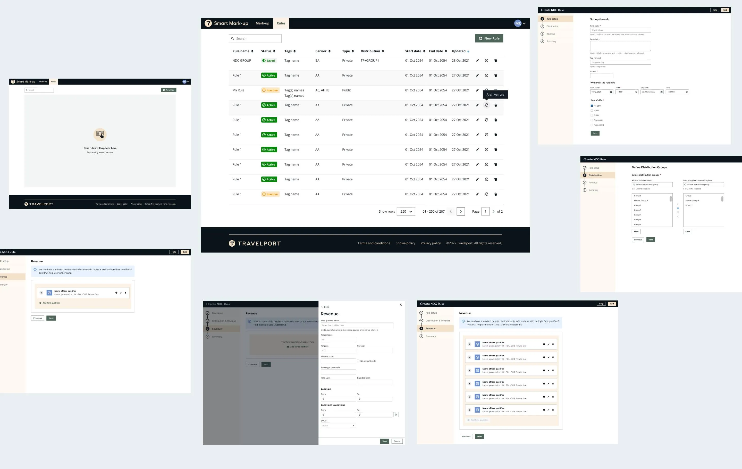 Travelport Smart Markup workspace and flows
